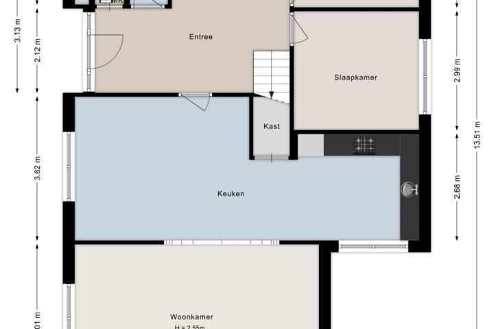 Plattegrond – Witte Paarden 25, Witte Paarden