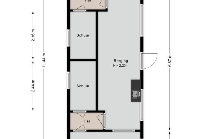 Plattegrond – Witte Paarden 25, Witte Paarden