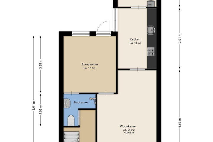 Plattegrond – W Jaasmasingel 28, Dwingeloo