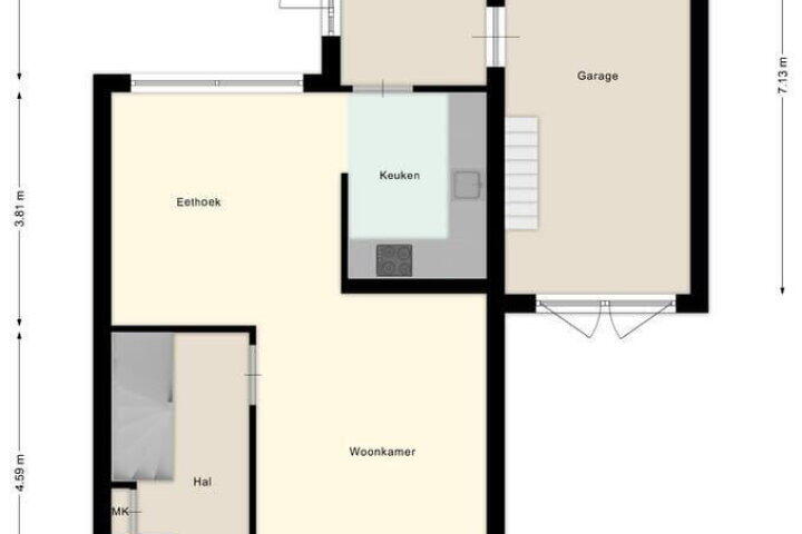 Plattegrond – W Jaasmasingel 56, Dwingeloo