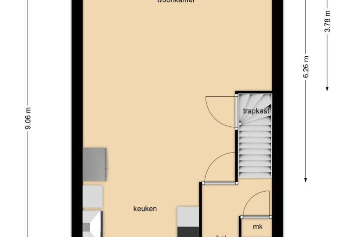 Plattegrond – Wold 23 95, Lelystad