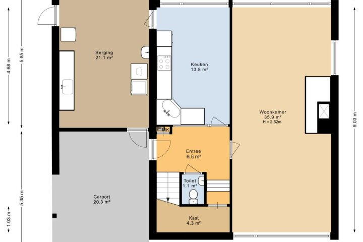 Plattegrond – Woldzoom 37, Roden