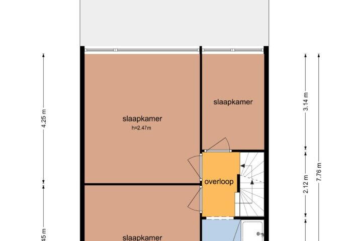 Plattegrond – Wolfhornkampweg 4, Eelde