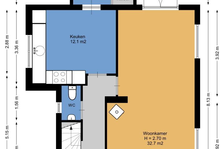 Plattegrond – Wolfskuilstraat 7, Ommen