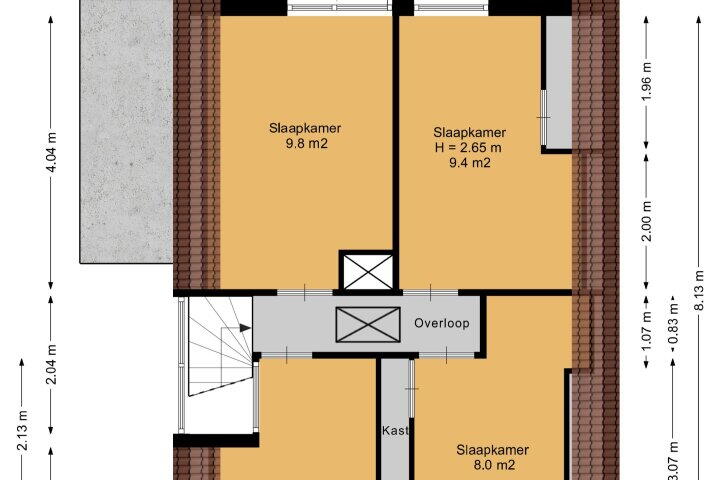 Plattegrond – Wolfskuilstraat 7, Ommen
