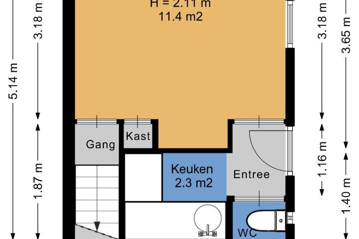 Plattegrond – Wolfskuilstraat 7, Ommen