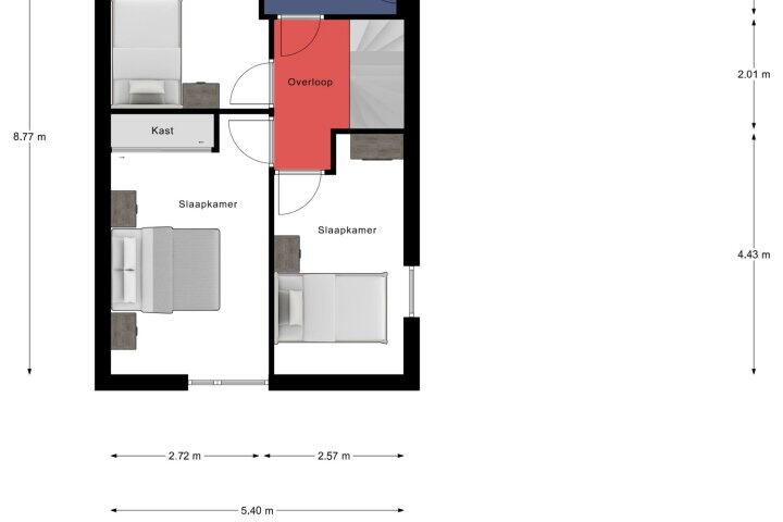 Plattegrond – Woltersstraat 26, Neerkant