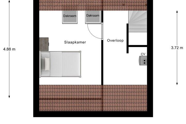 Plattegrond – Woltersstraat 26, Neerkant
