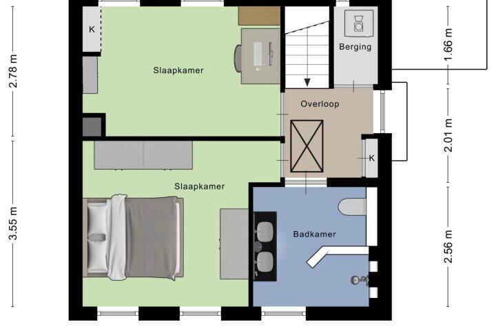Plattegrond – Wouwseweg 98, Roosendaal