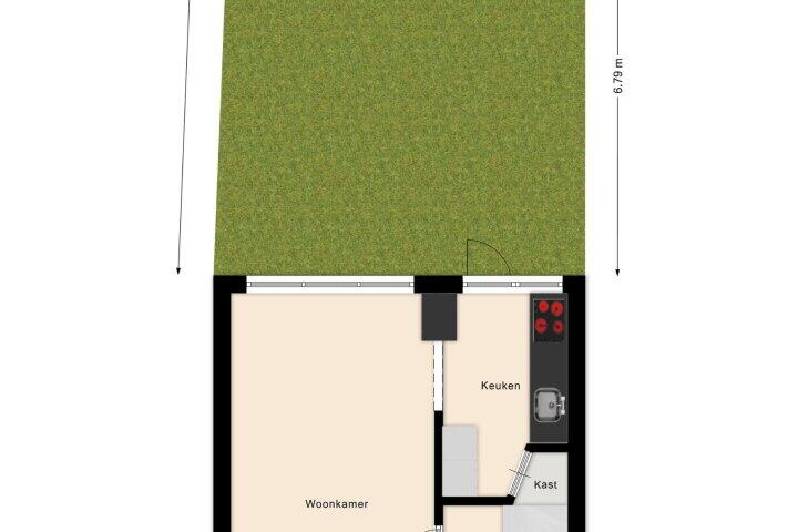 Plattegrond – Wupperstraat 3, Heemskerk