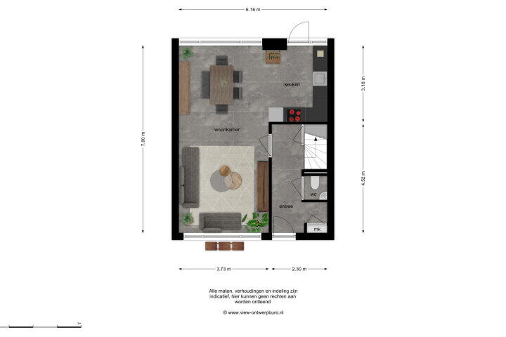 Plattegrond – Wuustwezelstraat 23, Breda
