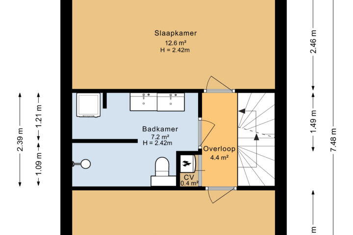 Plattegrond – Zambezilaan 62, Delft