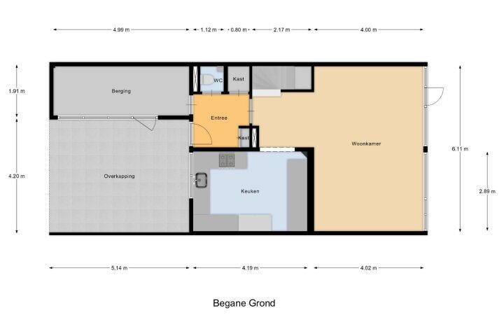 Plattegrond – Zandbank 18, Lelystad