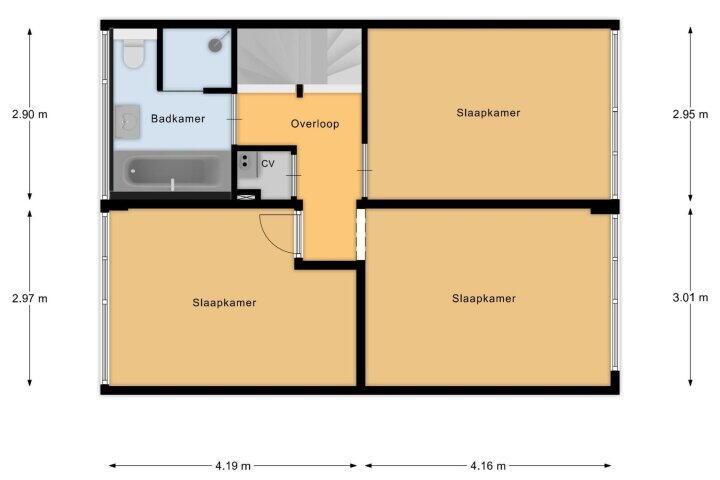 Plattegrond – Zandbank 18, Lelystad