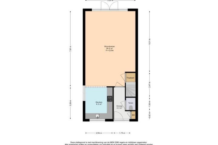 Plattegrond – Zandberglaan 26, Den Haag