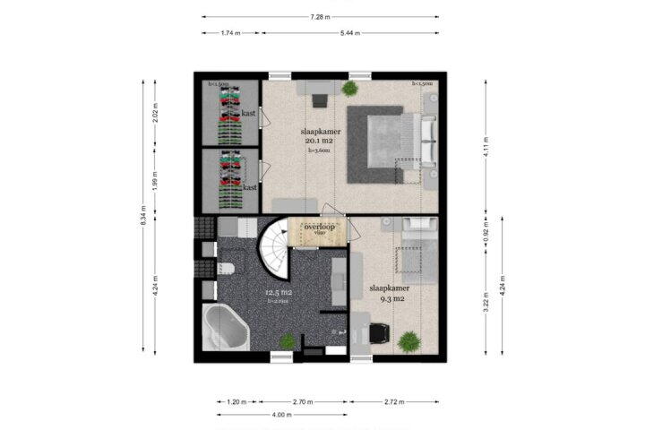 Plattegrond – Zandpad 27, Cothen