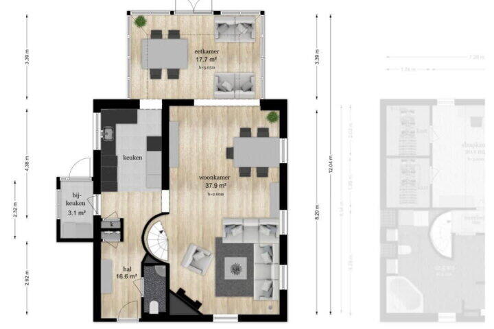 Plattegrond – Zandpad 27, Cothen