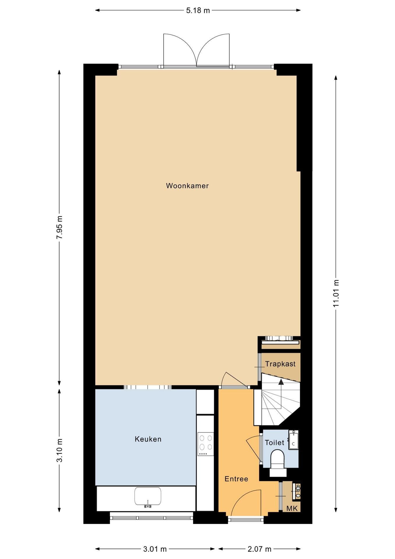 Plattegrond 3 - Zeearend 72, Heerhugowaard