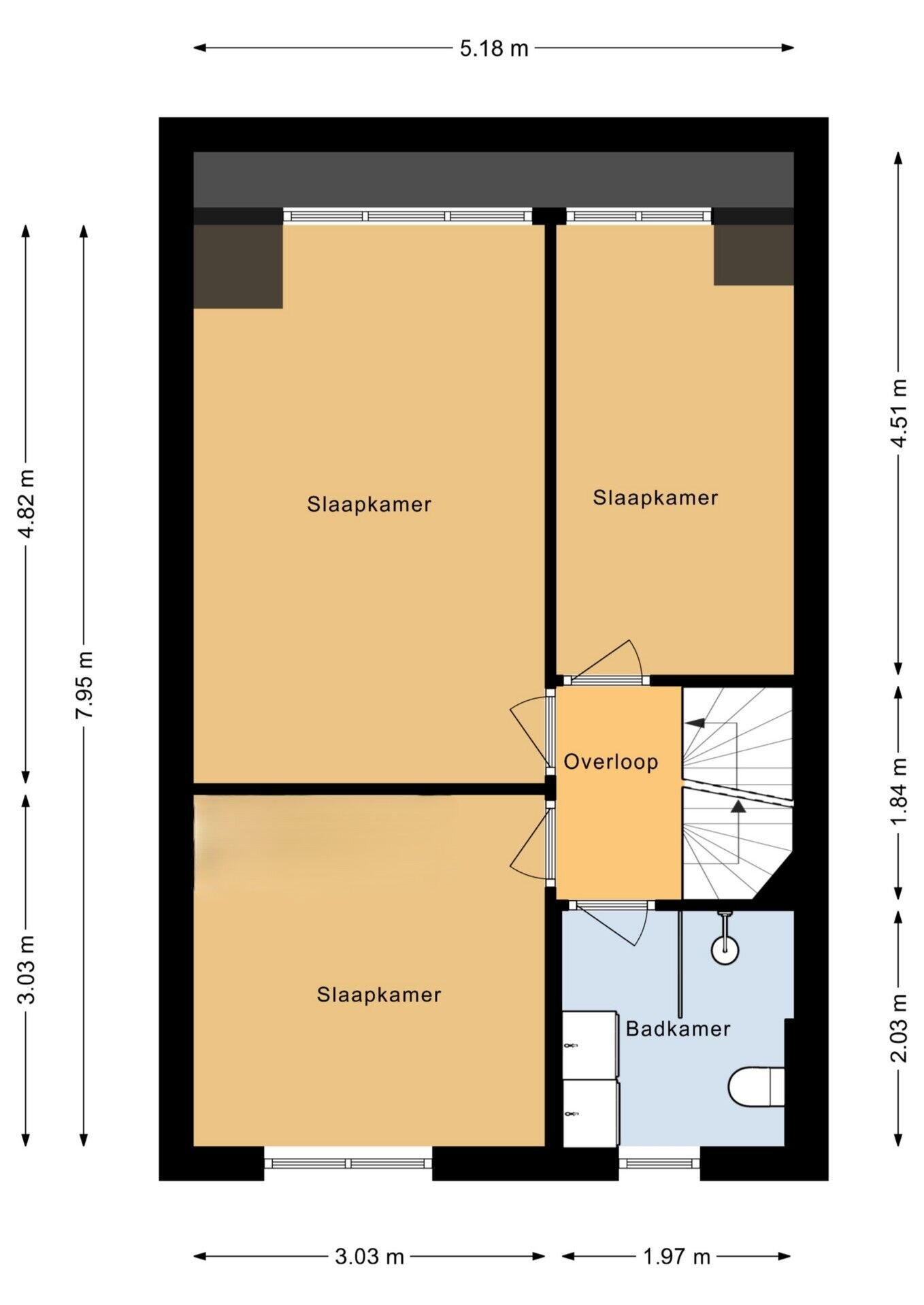 Plattegrond 5 - Zeearend 72, Heerhugowaard