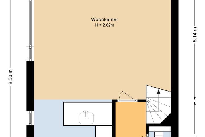 Plattegrond – Zeebiesstraat 10, Heerhugowaard
