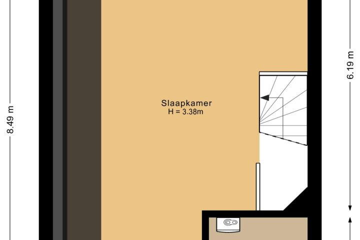 Plattegrond – Zeebiesstraat 10, Heerhugowaard