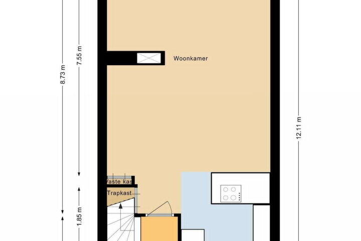 Plattegrond – Zeebiesstraat 6, Heerhugowaard