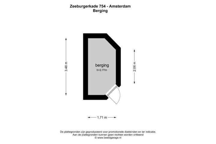 Plattegrond – Zeeburgerkade 754, Amsterdam