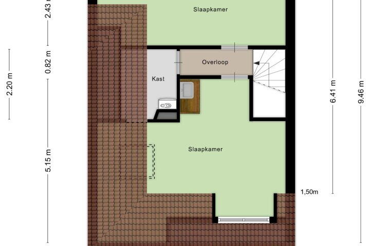Plattegrond – Zeelsterstraat 1, Eindhoven