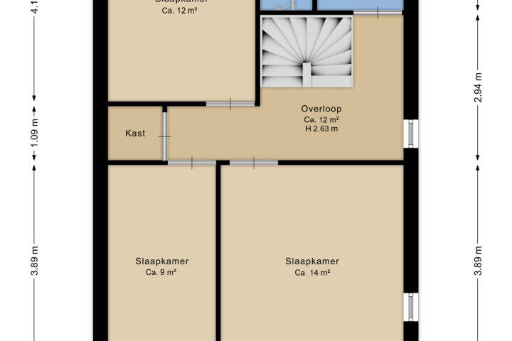 Plattegrond – Zeepkruidlaan 5, Beilen