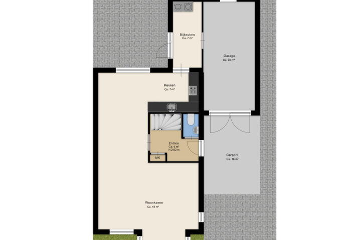 Plattegrond – Zeepkruidlaan 5, Beilen