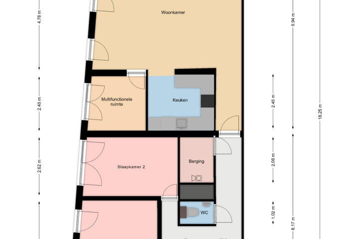 Plattegrond – Zeguerslunet 9 C, Maastricht