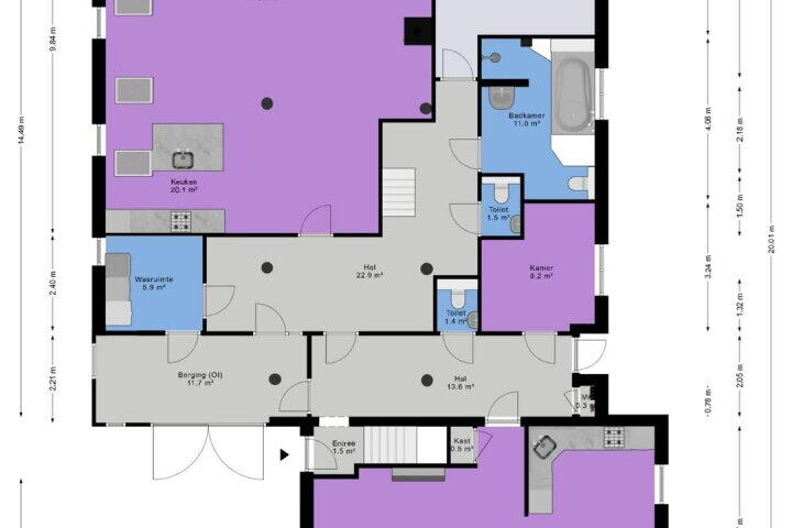 Plattegrond – Zeijerstroeten 25, Ubbena