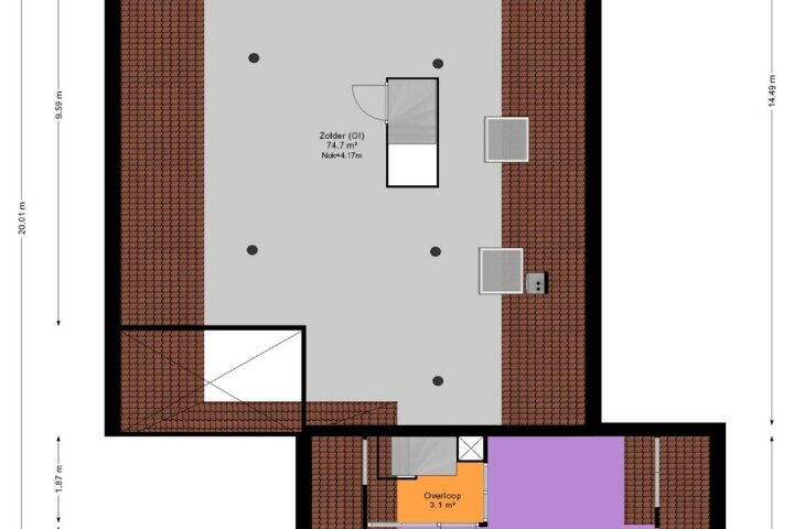 Plattegrond – Zeijerstroeten 25, Ubbena