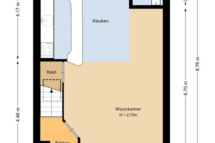 Plattegrond – Zellersacker 1411, Nijmegen