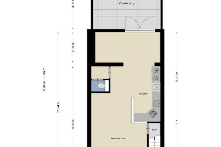 Plattegrond – Zellersacker 1533, Nijmegen