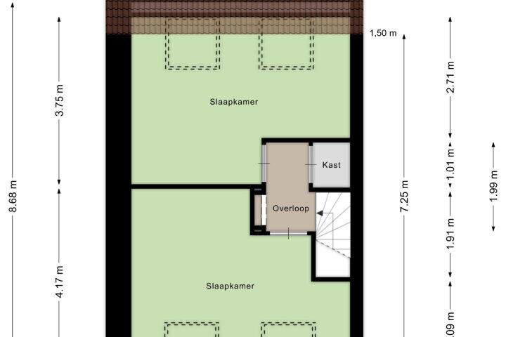 Plattegrond – Zellersacker 1533, Nijmegen