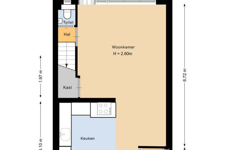 Plattegrond – Zellersacker 2164, Nijmegen