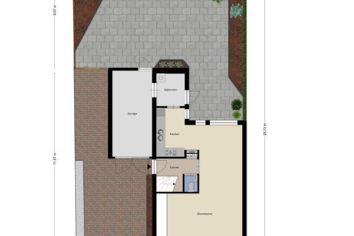 Plattegrond – Zesakkerlaan 30, Overasselt