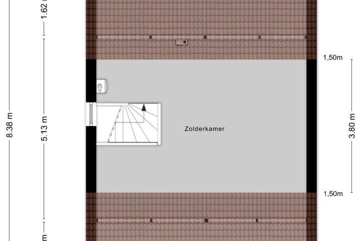 Plattegrond – Zesakkerlaan 30, Overasselt