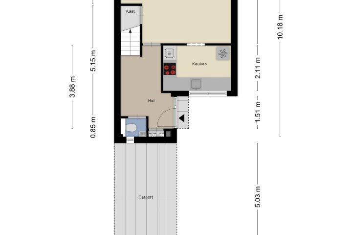 Plattegrond – Zeswegenlaan 129, Heerlen