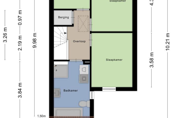Plattegrond – Zeswegenlaan 129, Heerlen