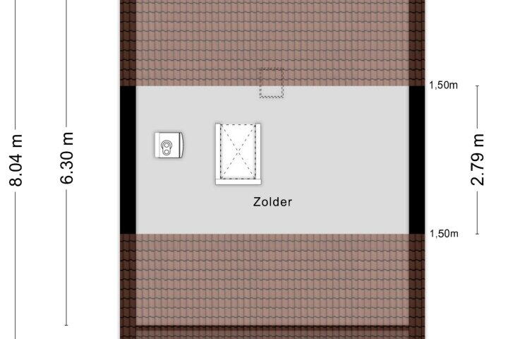 Plattegrond – Zeswegenlaan 129, Heerlen
