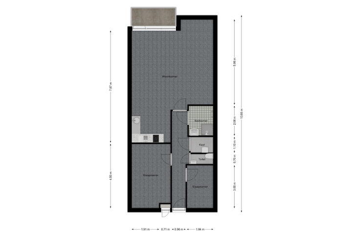 Plattegrond – Zeswegenlaan 303, Heerlen