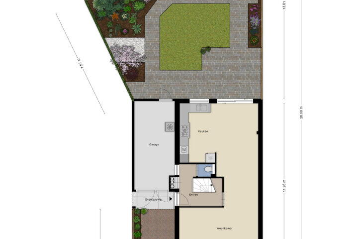 Plattegrond – Zevendreef 3024, Wijchen