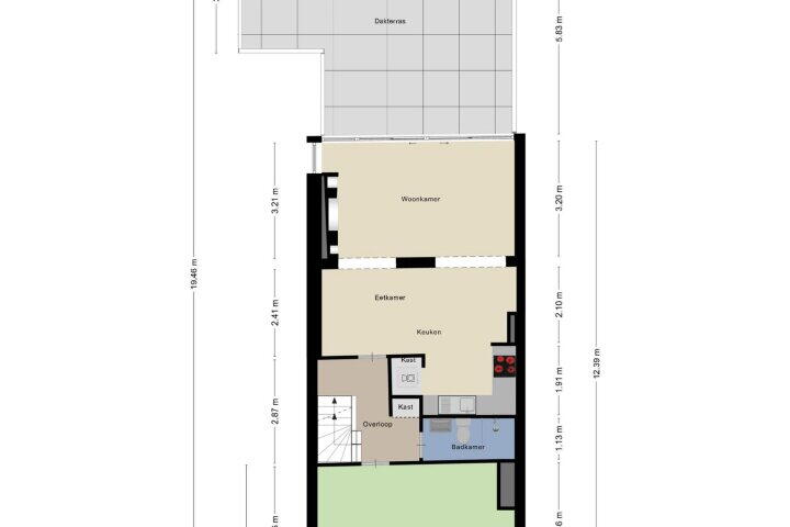 Plattegrond – Zijde 62 A, Boskoop