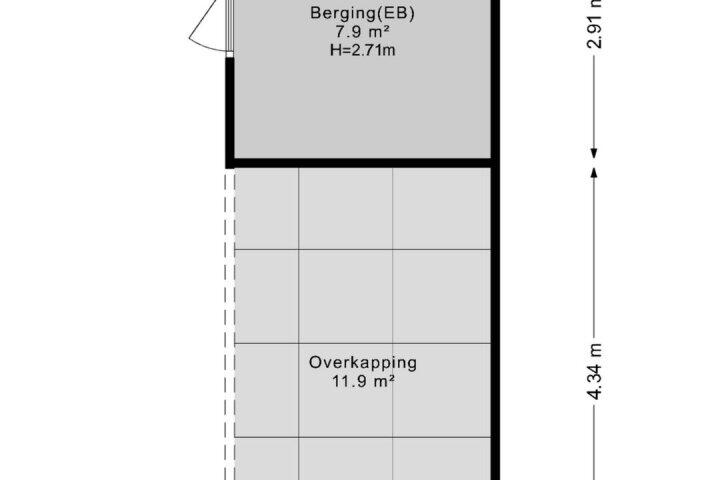 Plattegrond – Zilverschoon 43, Zuidhorn