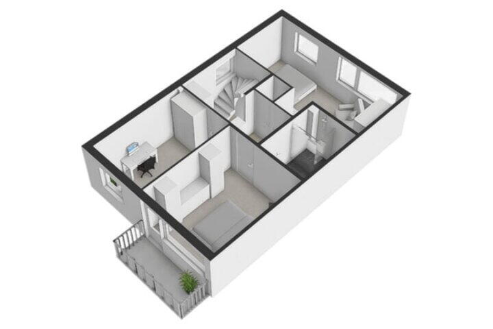 Plattegrond – Zocherstraat 27, Wijk bij Duurstede