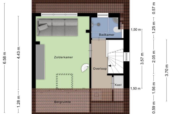 Plattegrond – Zomerkade 171, Haarlem