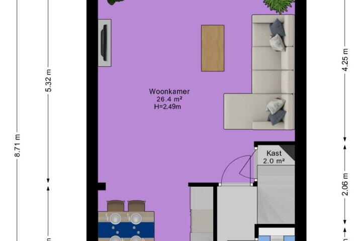 Plattegrond – Zonland 107, Groningen