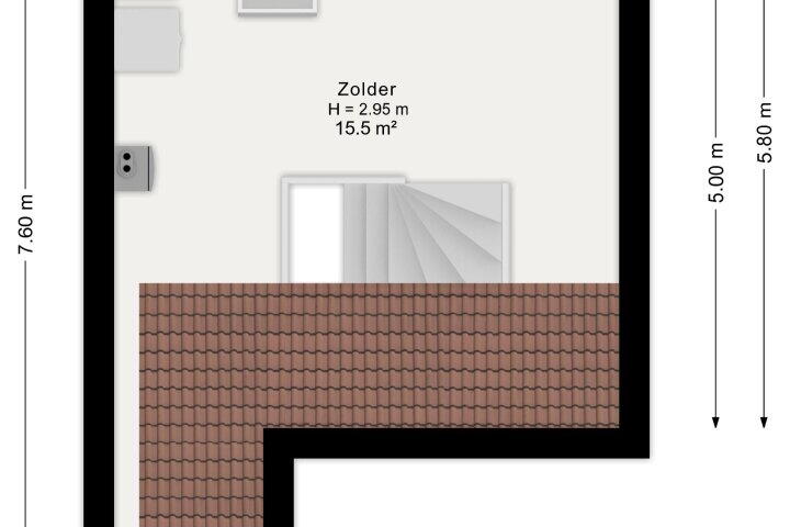 Plattegrond – Zr. Canisiahof 14, Steenwijkerwold